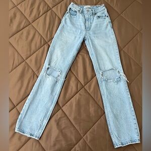 Abercrombie 90s Ultra High Rise Straight Leg Jeans